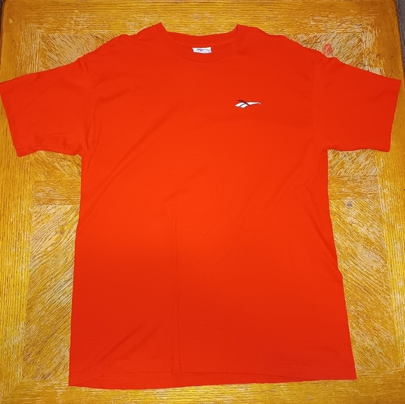 Vintage Reebok mens tee-shirt size XL u17565 made in the USA red. Gently used in - Picture 1 of 6